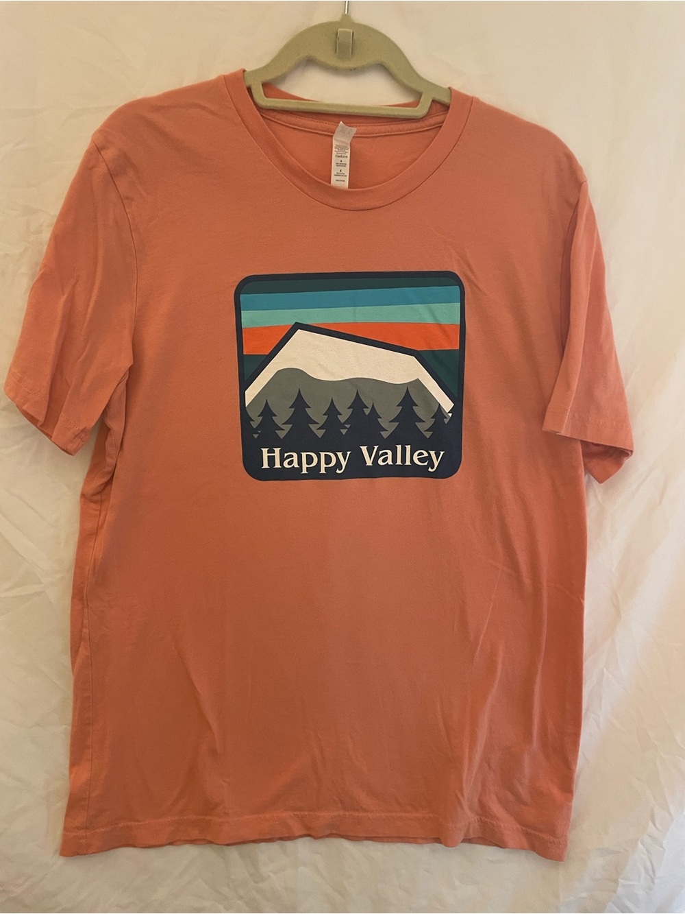 Happy Valley Graphic Tee in Coral